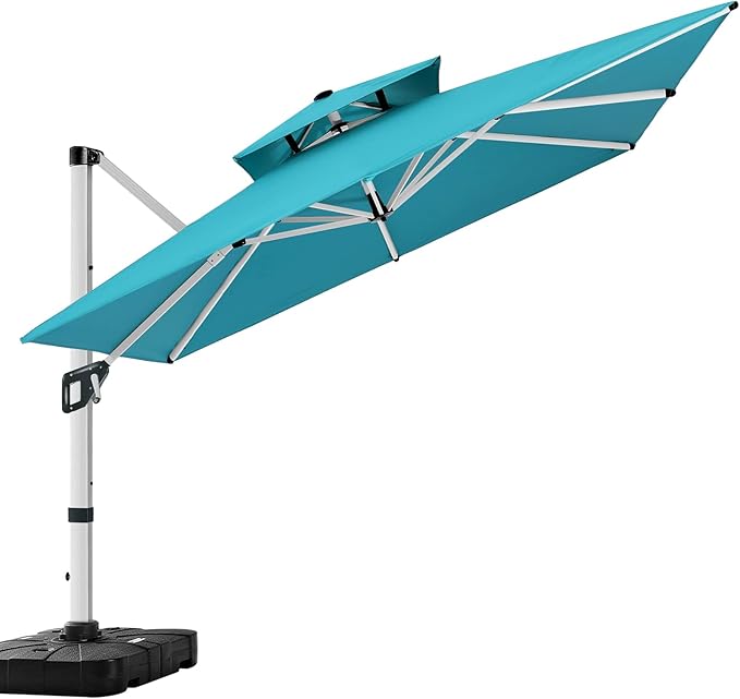 ABCCANOPY Patio Umbrella Cantilever Double Top Outdoor Offset Umbrella - Image 4