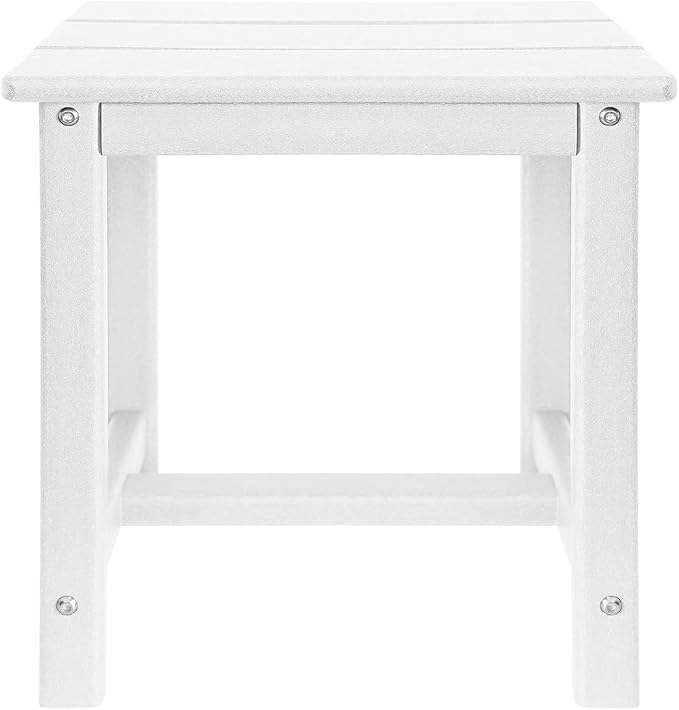 Adirondack Square Side Table, one-Tier Outdoor end Table, Patio Side Table - Image 8