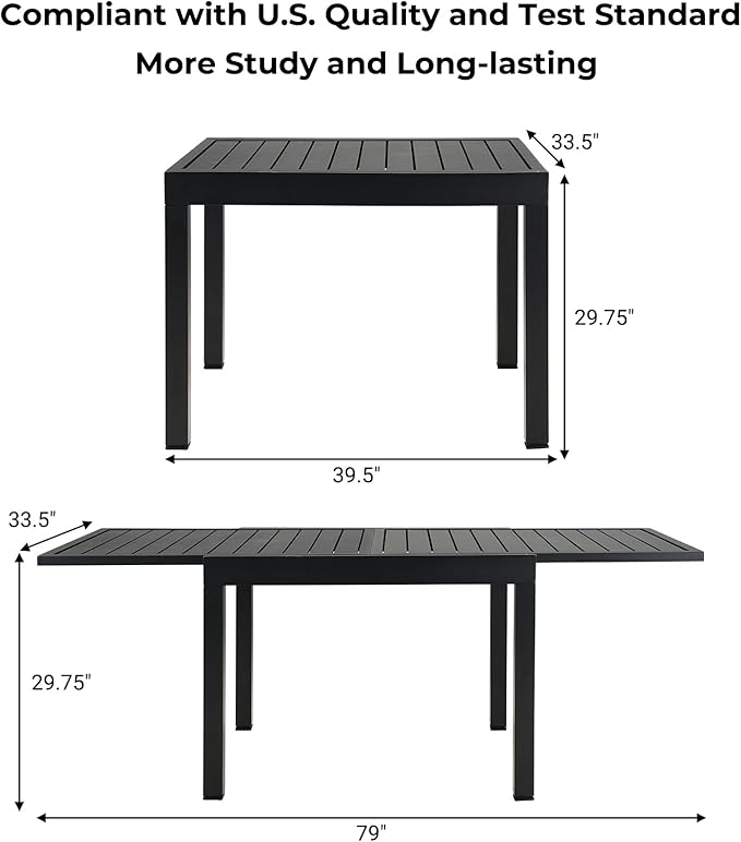 Grand patio 5-Piece Outdoor Dining Set - Image 5