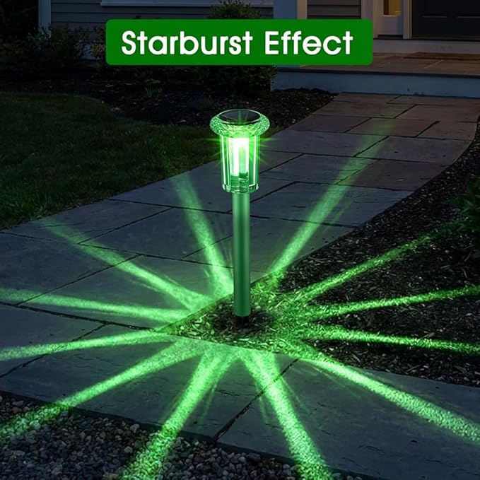 Solar Outdoor Lights, St Patricks Day 10 Pack Solar Pathway Lights Outdoor - Image 3