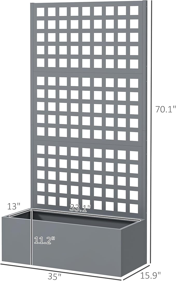 Outsunny Galvanized Raised Garden Bed - Image 7