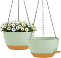 2 Pack 10 Inch Self Watering Hanging Planters by zople