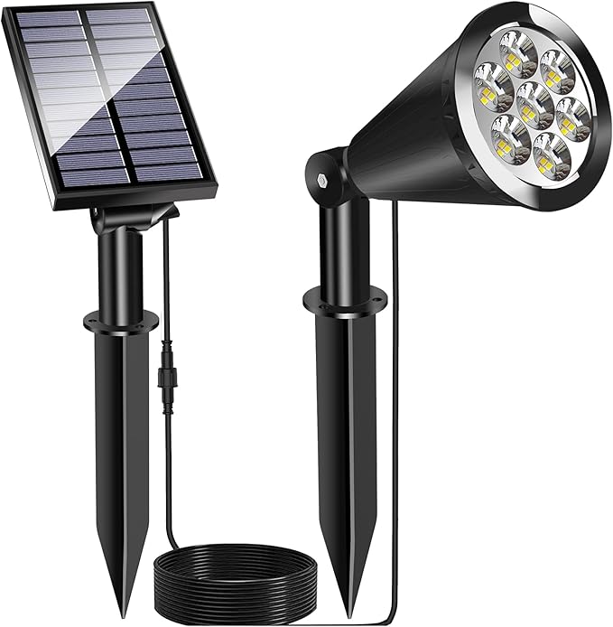 MEIHONG Solar Spot Light Outdoor, Waterproof LED Landscape Lights Dusk to Dawn by MEIHONG