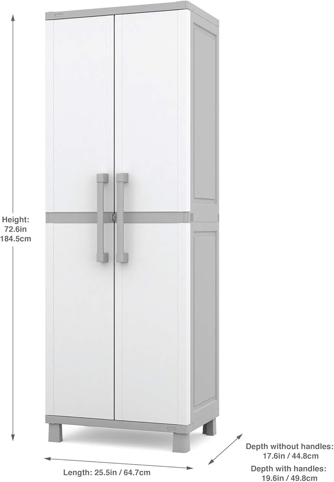 Keter Storage Cabinet with Doors and Shelves - Image 3