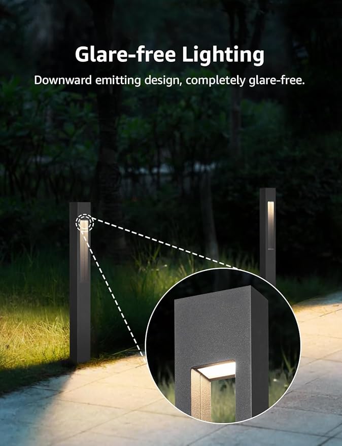 SUNVIE Low Voltage Landscape Lights 3W LED Pathway Lights Wired Aluminum - Image 3