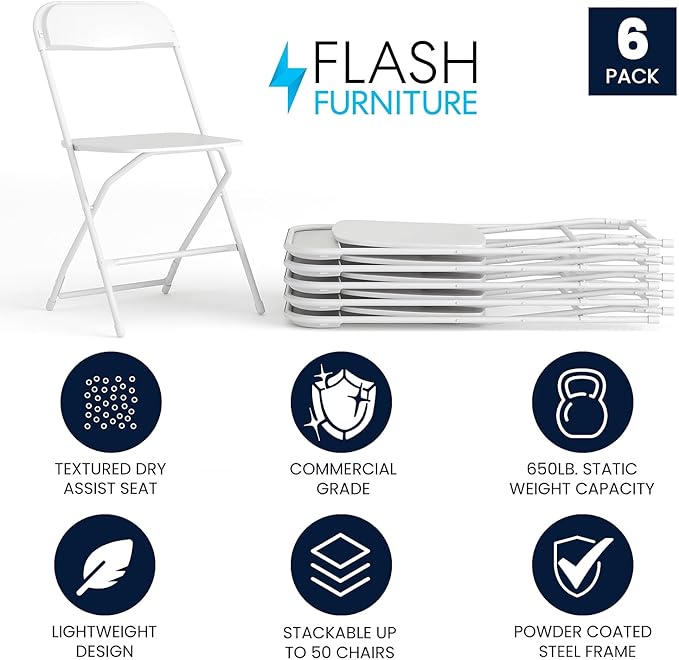 Flash Furniture Hercules Series Plastic Folding Chairs - Image 4