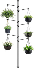 Tension Rod Plant Stand, Plant Poles by Zononoca