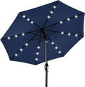 Best Choice Products 10ft Solar Polyester LED Lighted Patio Umbrella w/Tilt by BestChoiceProducts