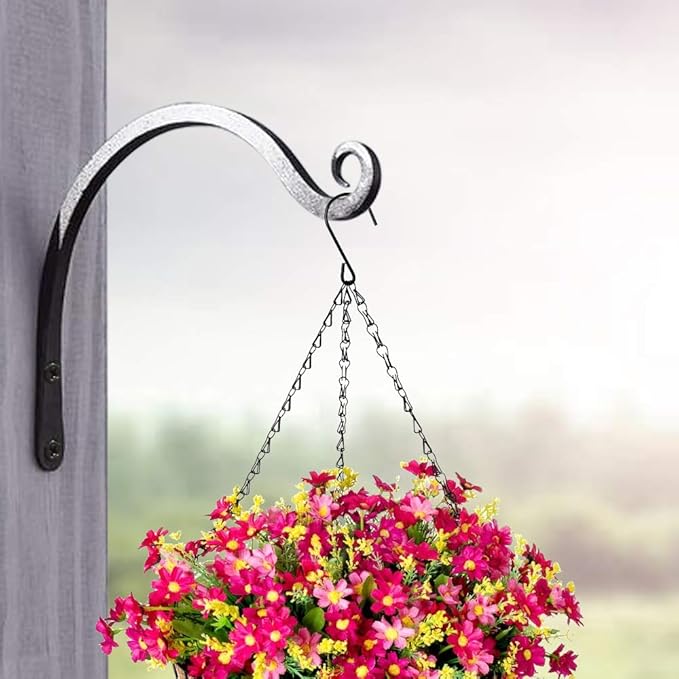 Gtongoko 2 Pack 8 Inch Plant Hangers Outdoor Metal, Plant Hooks - Image 6