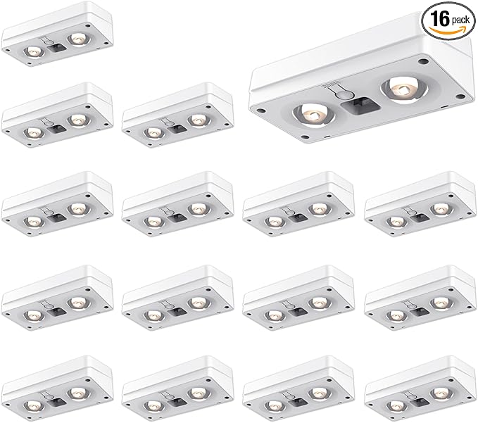 Solar Fence Lights 16 Pack, 50 Lumens Outdoor Solar Lights by JOFIOS