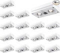 Solar Fence Lights 16 Pack, 50 Lumens Outdoor Solar Lights by JOFIOS