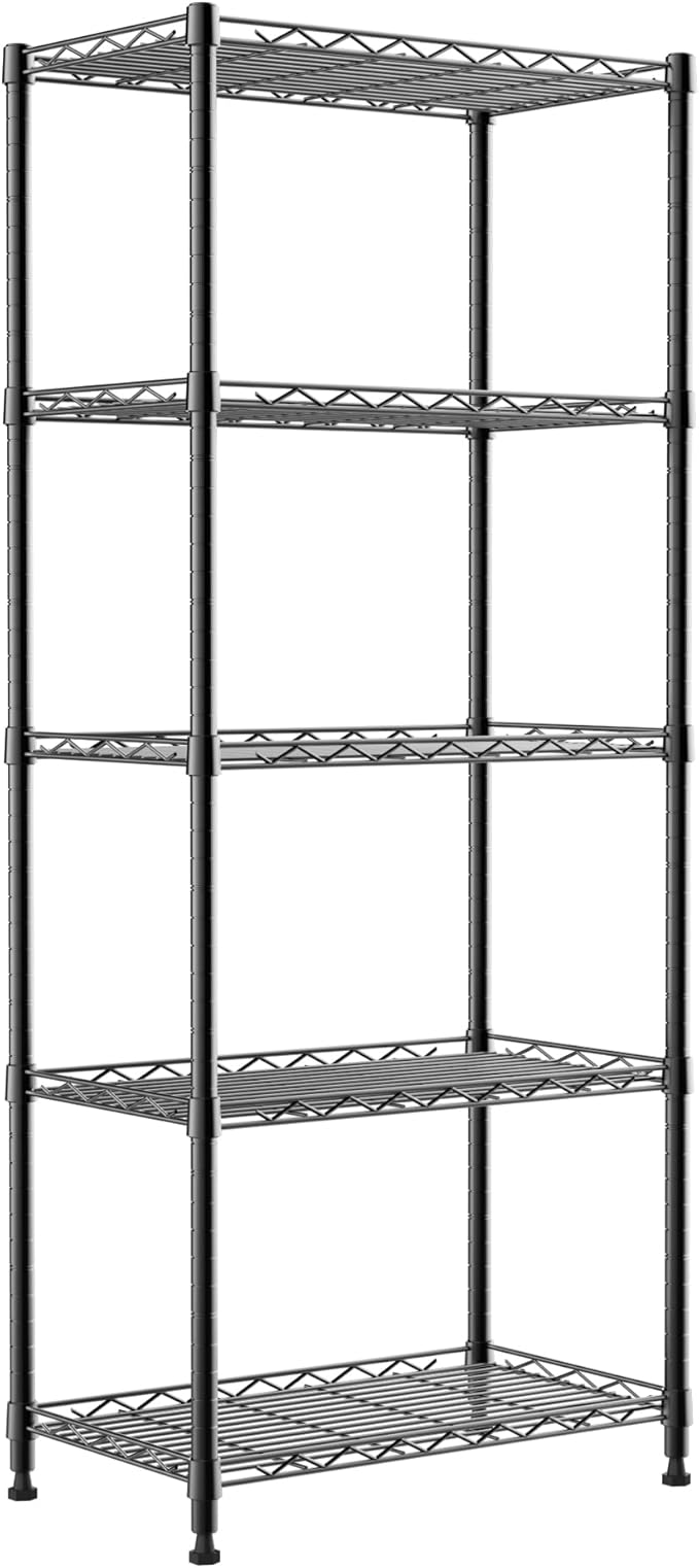 REGILLER 5-Wire Shelving Metal Storage Rack Adjustable Shelves, Standing by REGILLER