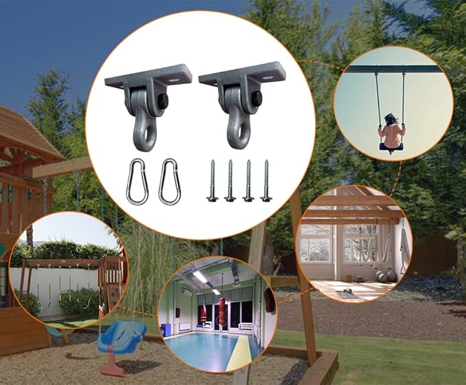 Heavy Duty Green Swing Hangers Screws Bolts Included Over 5000 lb Capacity - Image 3