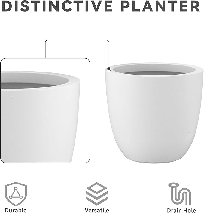 Kante 18", Outdoor Indoor Large Planter Pots - Image 8