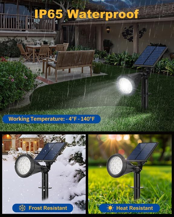 Solar Spot Lights Outdoor, 8 Pack Outdoor Solar Lights - Image 5