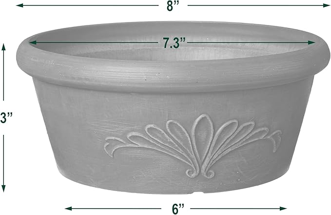 Arcadia Garden Products PSW TA20TC Plastic/Stone/Wood Composite Bulb Pan – No - Image 5