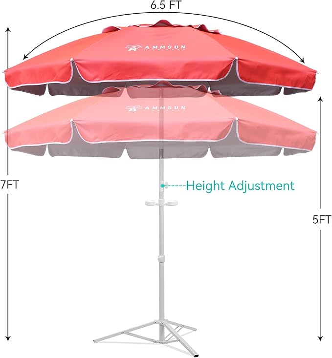 AMMSUN Shade Umbrella, Premium Portable Umbrella - Image 4