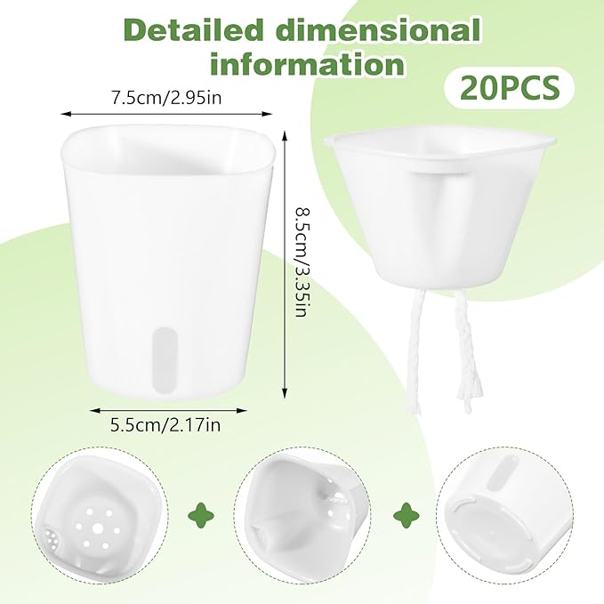 20 Pcs 3 Inch Self Watering Pots - Image 2