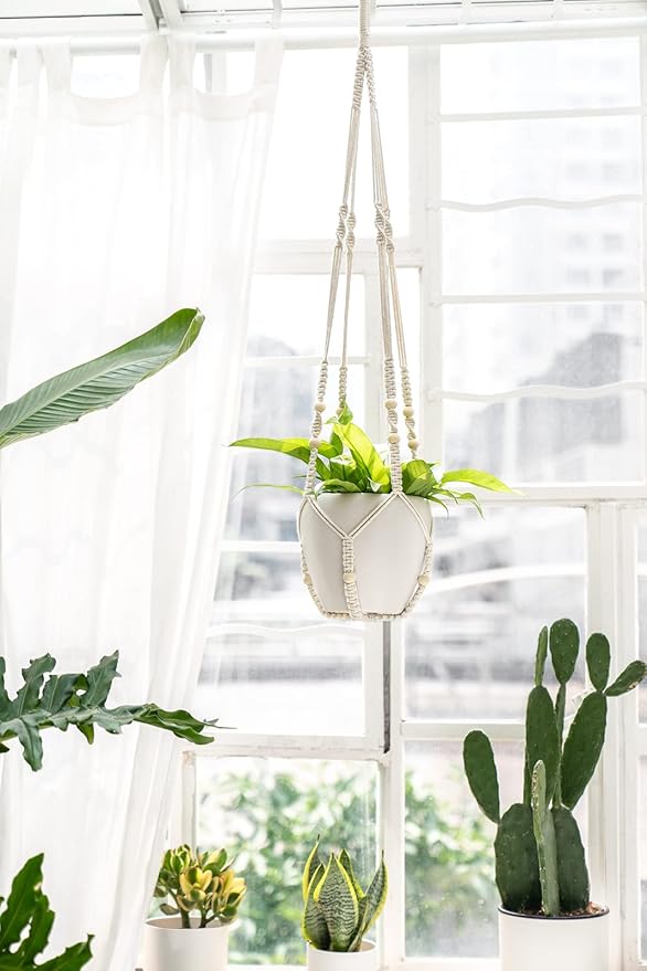 Mkono 43 Inch Macrame Plant Hanger Large - Image 9