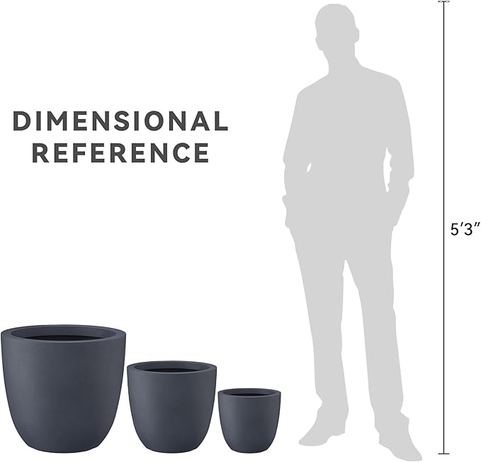 Kante 18", Outdoor Indoor Large Planter Pots - Image 6