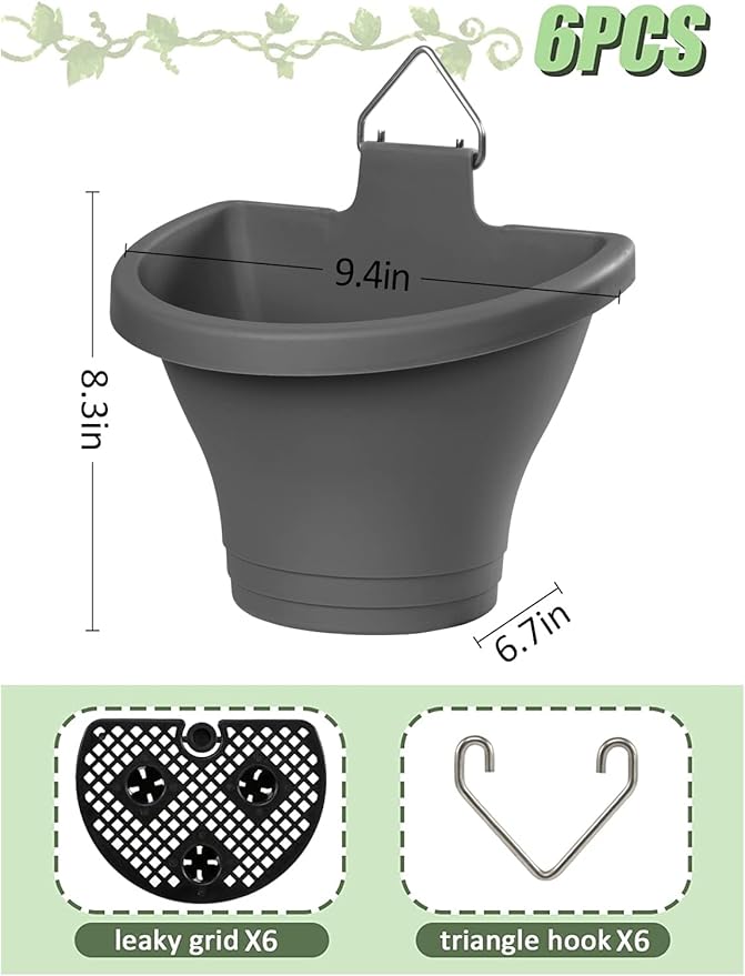 MADHOLLY 6Pcs Vertical Hanging Planters - Image 7