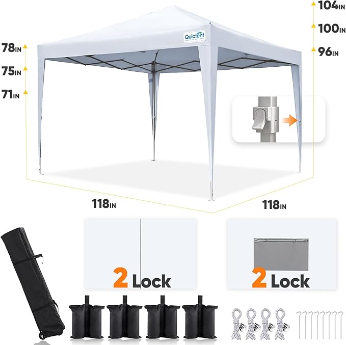Quictent Privacy 10x10 Pop up Canopy Tent - Image 7