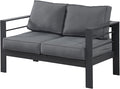 Wisteria Lane Patio Furniture Aluminum Loveseat, All-Weather Outdoor 2 Seats by WisteriaLane