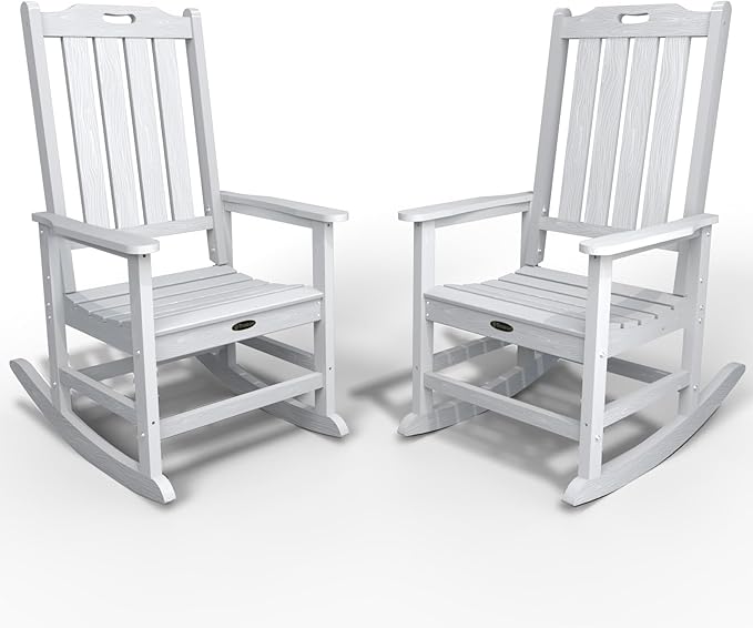 Oversized Rocking Chair Set of 2, Outdoor Rocking Chair by THOEOE