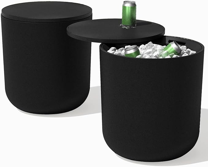 Veradek Kona Cooler Side Table – 2-in-1 Outdoor Patio Side Table w/Cooler | by VeradekOutdoor
