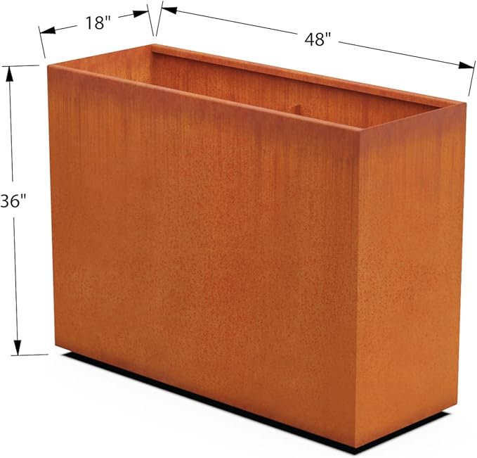 Plantercraft Corten Steel Planters | Large Rectangular Planters - Image 5