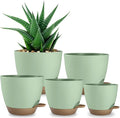 Plant Pots 8/7.5/7/6.5/6 Inch Self Watering Pots, 5 Pack Planters by Unknown