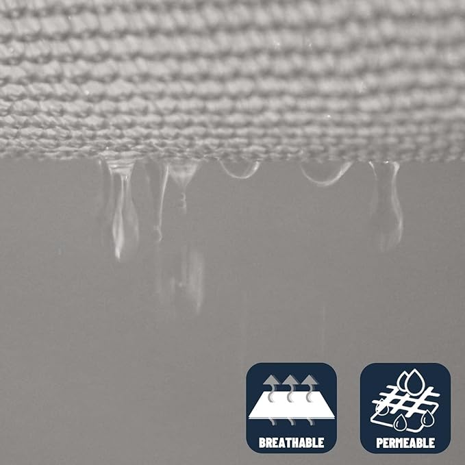SUNNY GUARD Custom Size 8'x9' Silver Grey Sun Shade Sail Rectangle UV Block - Image 5