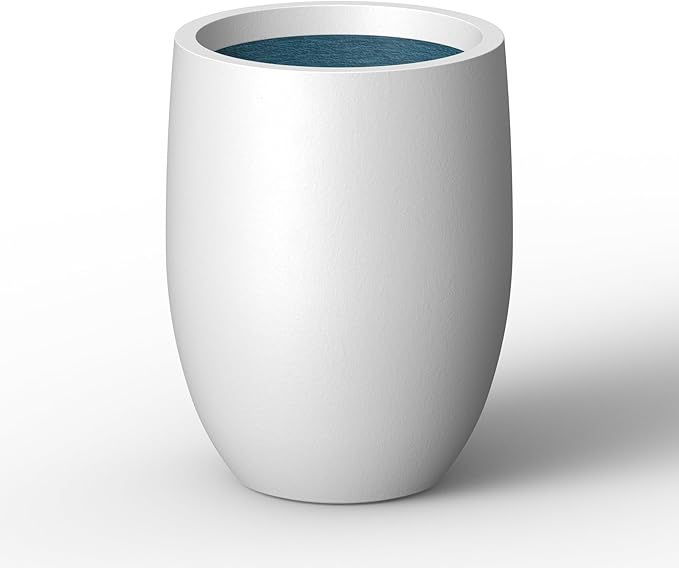 Kante 11.8 Inch Tall Concrete Planter, Large Indoor Outdoor Plant Pot by Kante