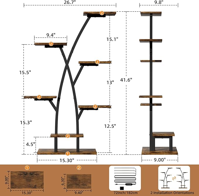 Plant Stand With Grow Lights - Image 6