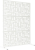 Oakland Living 6 ft. X 4 ft. White Freestanding Metal Privacy Screen Room by Oakland+Living