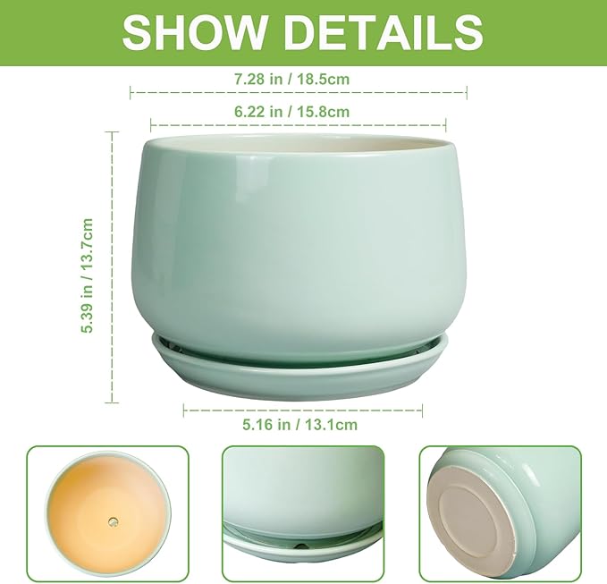 G EPGardening Ceramic Plant Pots - Image 3