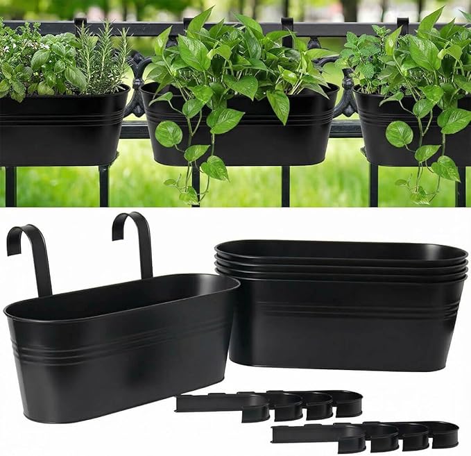 vensovo 16 Inch Railing Planter by vensovo