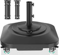 Umbrella Base with Wheels, Umbrella Stand Base Heavy Duty 100lb Windproof by QZER