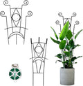 Indoor Plant Trellis for Climbing Plants 2 Pack Small Garden Metal Support for by YHTPOUQE