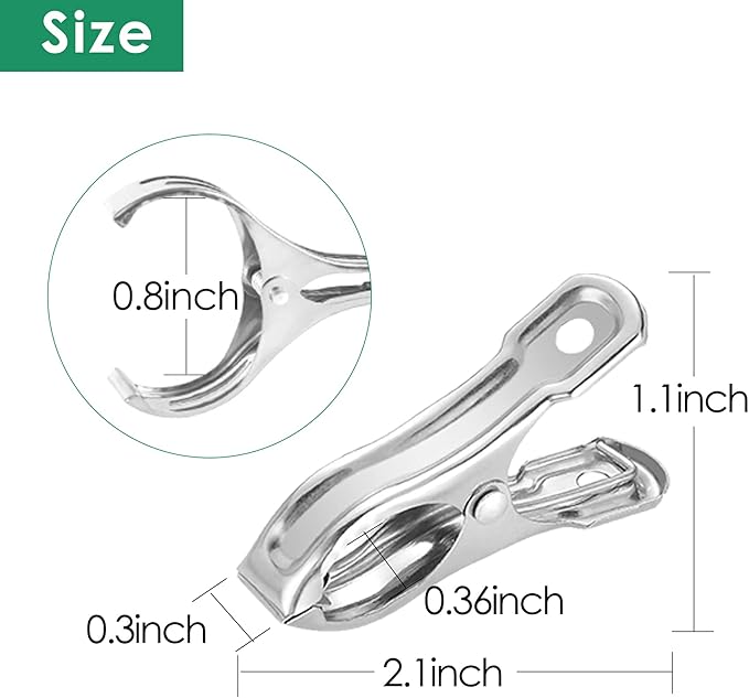 80 Pcs 2inches Gardening Clips for Netting, Metal Clamps Made of Stainless Steel - Image 7