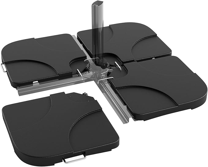 Garvee 4Pcs Patio Umbrella Base 330LB Capacity Heavy Weight Stand Umbrella Stand by Garvee