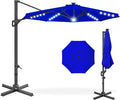 Best Choice Products 10ft Solar LED Cantilever Patio Umbrella, 360-Degree by BestChoiceProducts