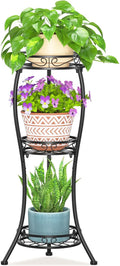 LASZOLA Black 3 Tier Tall Plant Stand by LASZOLA