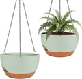 Hanging Planters for Outdoor Indoor Plants, 2 Pack 10 Inch Hanging Basket by Lucieblessdesign