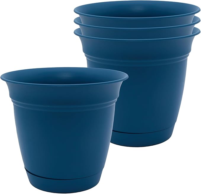 The HC Companies 8 Inch Eclipse Round Planter Pots by TheHCCompanies
