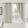 H.VERSAILTEX Primitive Linen Curtains 100% Blackout Curtain Drapes Burlap by HVERSAILTEX