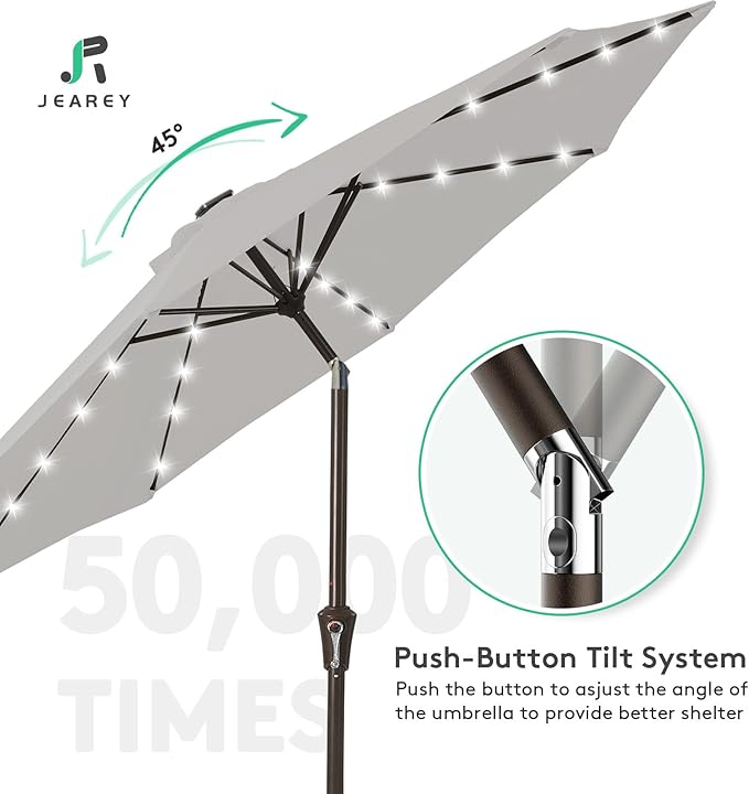 JEAREY 9FT Outdoor Patio Umbrella - Image 8