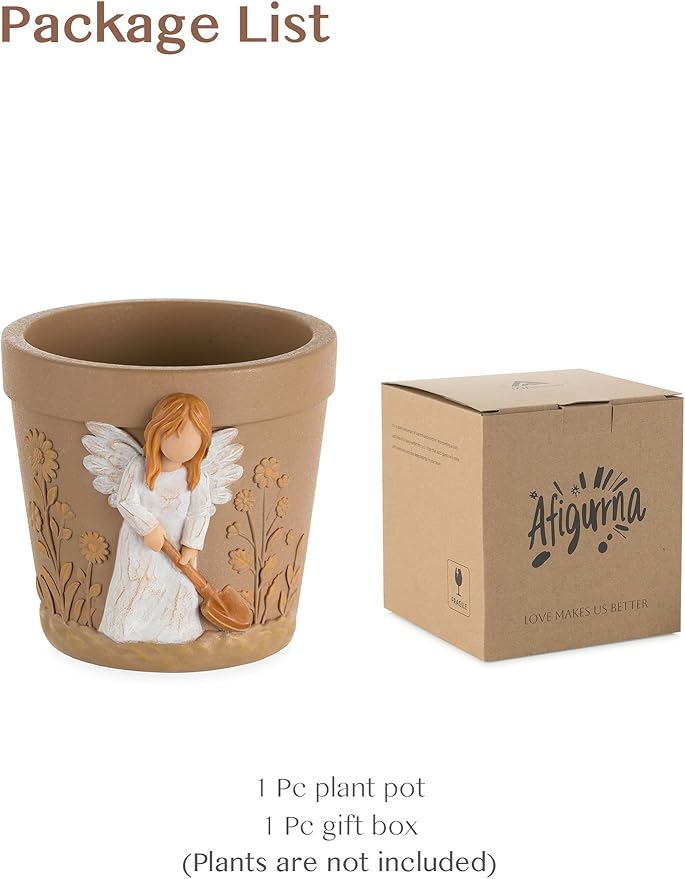 Gardening Gifts for Women: Hand-Painted 3D Art Planter for Plant Lover - Image 8