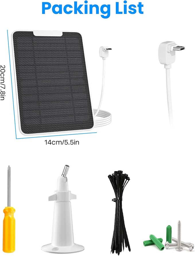 5W Arlo Solar Panel Charger Compatible - Image 7