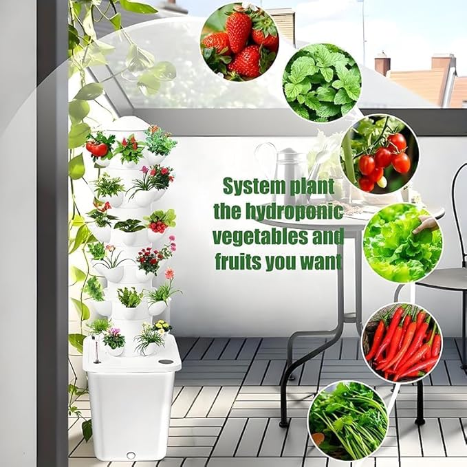 Vertical Hydroponic Tower Garden Growing System - Image 5